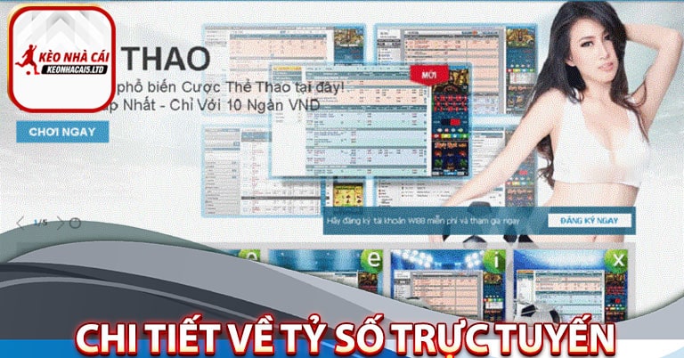 Dữ liệu chi tiết về tỷ số trực tuyến